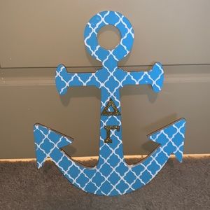 Delta Gamma anchor - handpainted